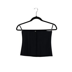 Yianna Black Latex Waist Trainer Corset Cincher Underbust Size S